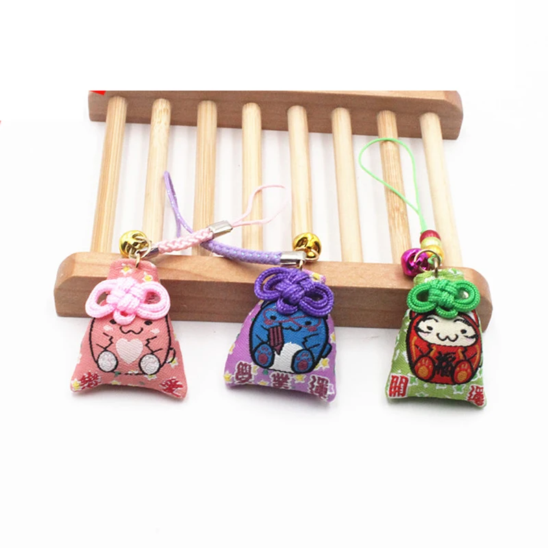 1 шт. традиционный мини держатель для ключей Omamori Sweet Love progress in Academic Lucky Cat Kitten