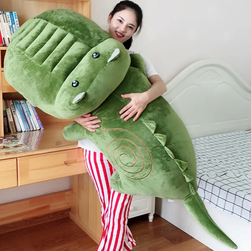 Jumbo мягкий игрушечный плюшевый крокодил животных мягкие мультфильм Бегемот кукла-подушка украшение подарок 63 дюймов 160 см DY50680