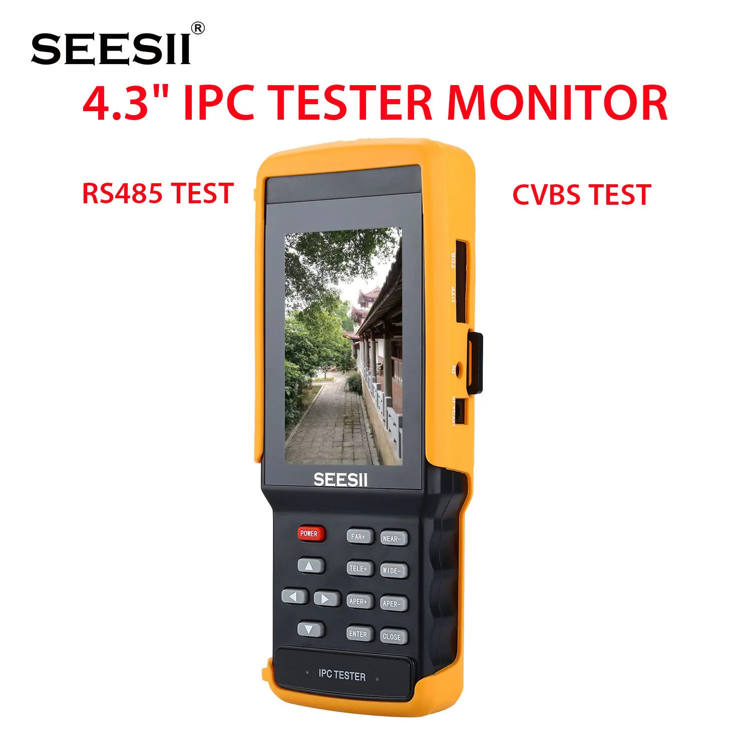 Seesii ipc9300s 4.3 &quotтестер Мониторы 1080 P ipc/cctv/IPS Камера CVBS PTZ обнаружения Портативный