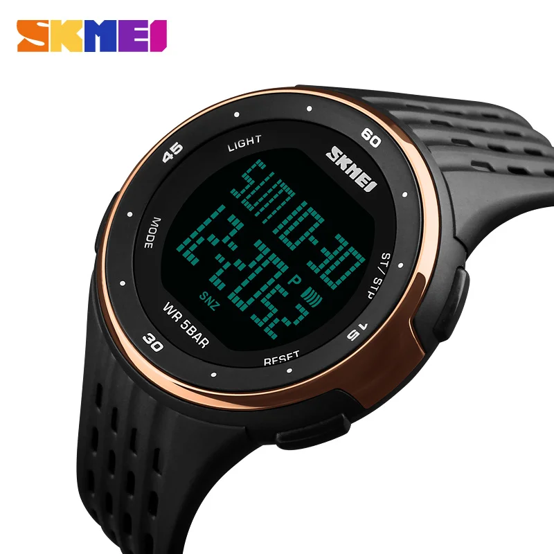 SKMEI 1219New спортивные часы женские для бега водонепроницаемые до 50 м полный