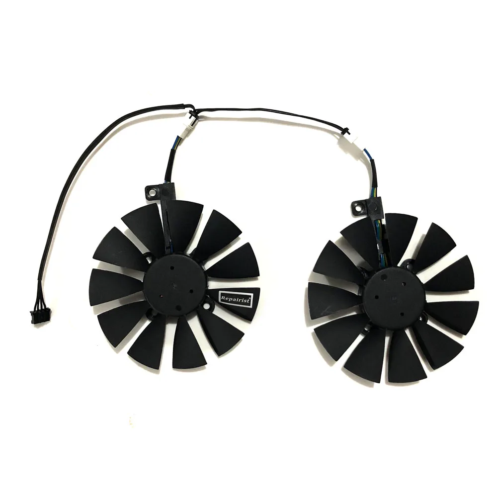 Кулер для видеокарты ASUS ROG Stri x RX470 O4G охлаждение игровых видеокарт 85 мм|Кулеры и