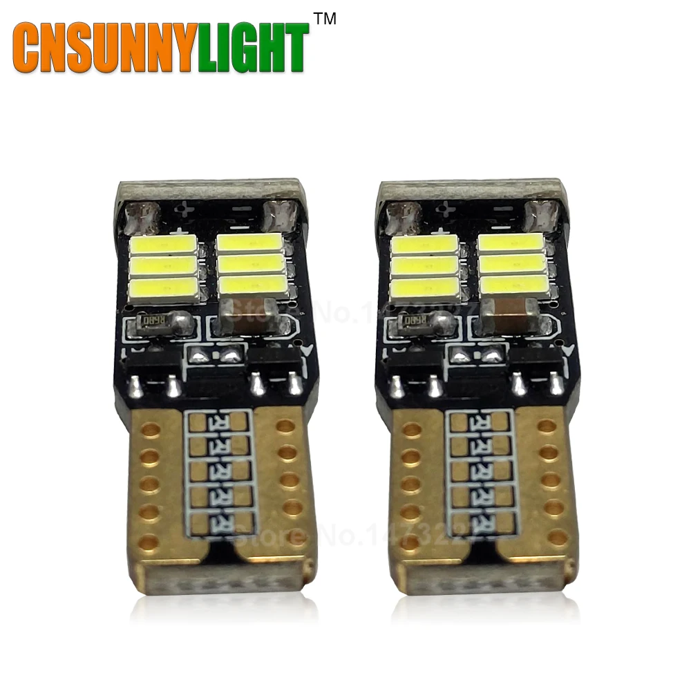 Светодиодный фонарь CNSUNNYLIGHT 6x T10 W5W 194 168 4014 12 В 24 для автомобиля мотоцикла с