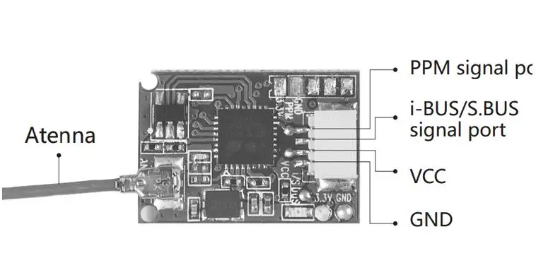 Flysky Fly sky FS-A8S приемник w/PPM i-BUS SBUS Выход совместим с FS-i4 FS-i6 FS-i6S FS-i6X FS-i10 FS-GT2E FS-GT2G FS-GT2F |