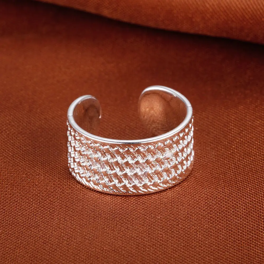Женское Обручальное кольцо с розой покрытое серебром|silver plated rings|wedding rings for womenwedding