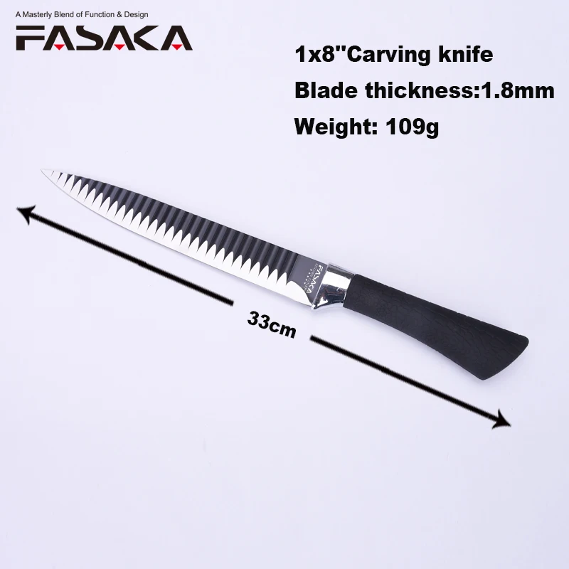 Набор кухонных ножей FASAKA из нержавеющей стали 4 шт. ножницы 7 дюймов маленький