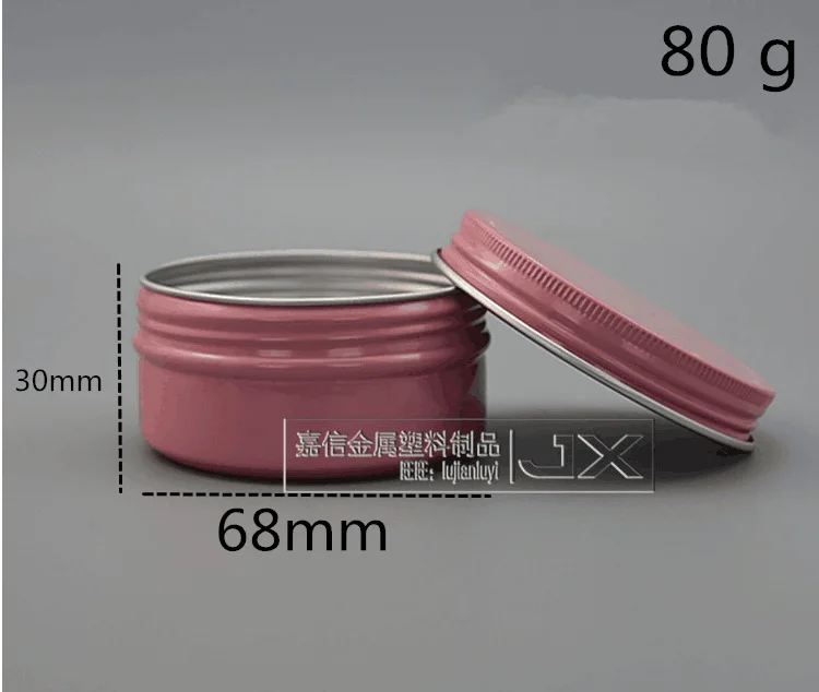 80 g pink 50 pcs 50 шт. розовый, алюминиевый пустой баночка маленькая свеча Comfrey упаковка банка образец Подарочная бутылка крем блеск для губ косметический контейнер - Цвет: 80 g pink 50 pcs