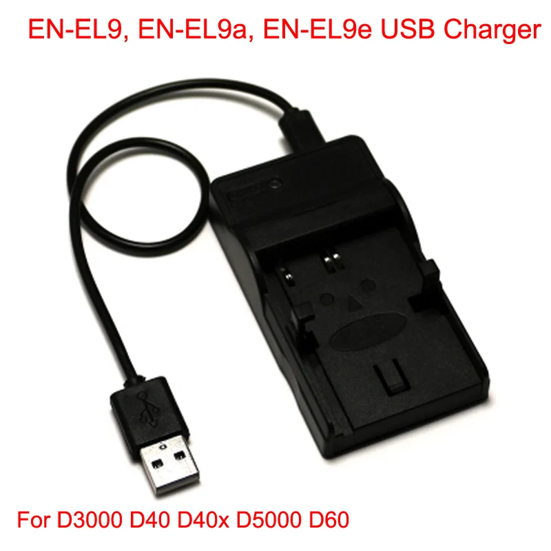 EN-EL9 10 шт./лот USB Порты и разъёмы цифровой Камера Батарея Зарядное устройство для nikon EN-EL3 EN-EL9 EN-EL10 EN-EL12 EN-EL14 EN-EL15 EN-EL19 EN-EL20 - Цвет: EN-EL9
