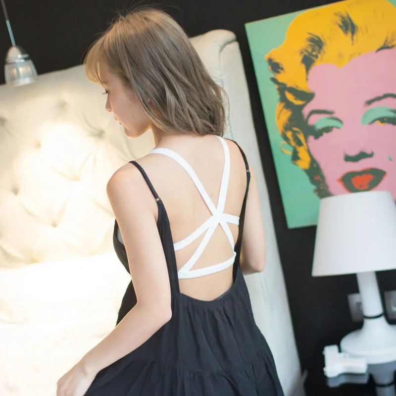 Повседневный бюстгальтер без косточек для летнего платья девушек пикантное