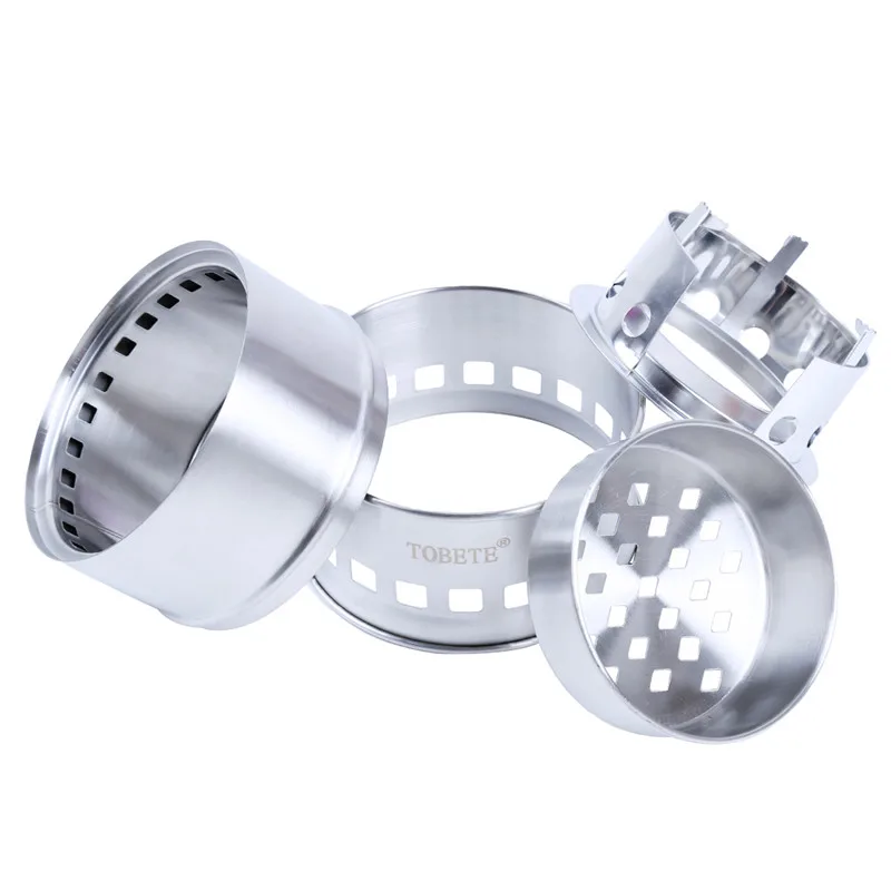 Складной древесный газификатор нержавеющая сталь затвердевшая спиртовая плита