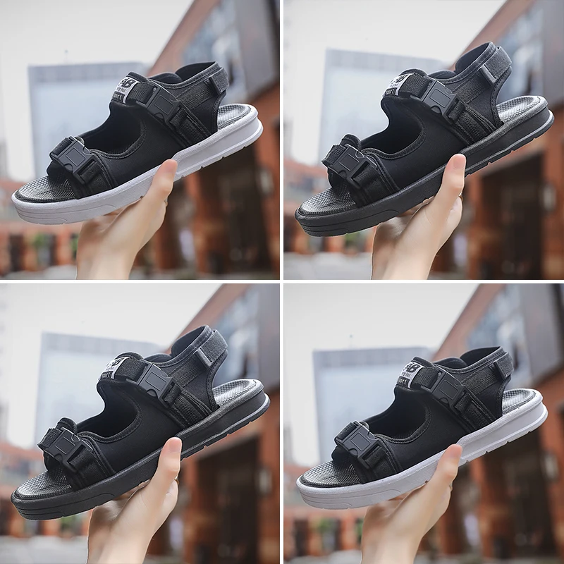 Шлепанцы для мужчин и женщин Спортивная пляжная обувь плоская подошва летние