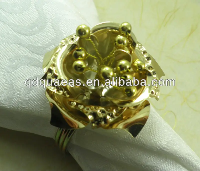 wedding napkin ring metal rose | Дом и сад
