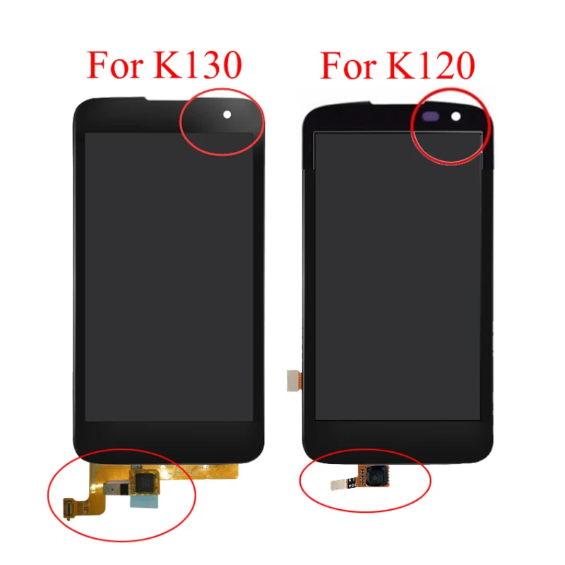 4 5 &quotдля LG K4 LTE 4G K120 K130 ЖК дисплей + сенсорный экран дигитайзер сборка черный цвет