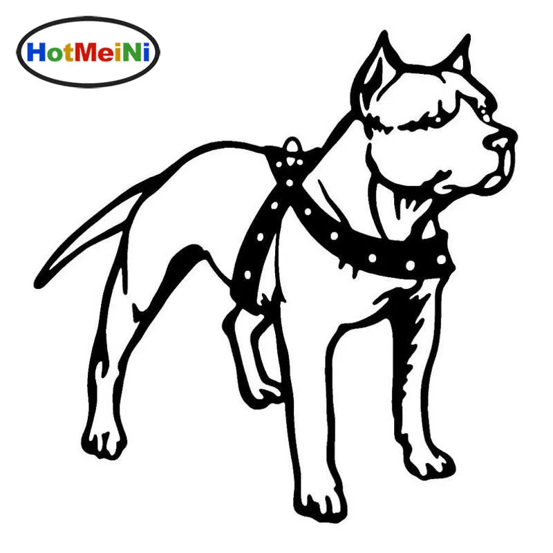 Виниловая наклейка HotMeiNi Pitbull автомобильные наклейки с собаками 16*15 7 см|Наклейки