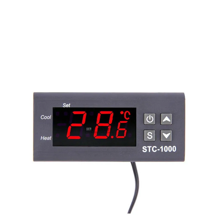 СВЕТОДИОДНЫЙ цифровой регулятор температуры с двумя релейными выходами