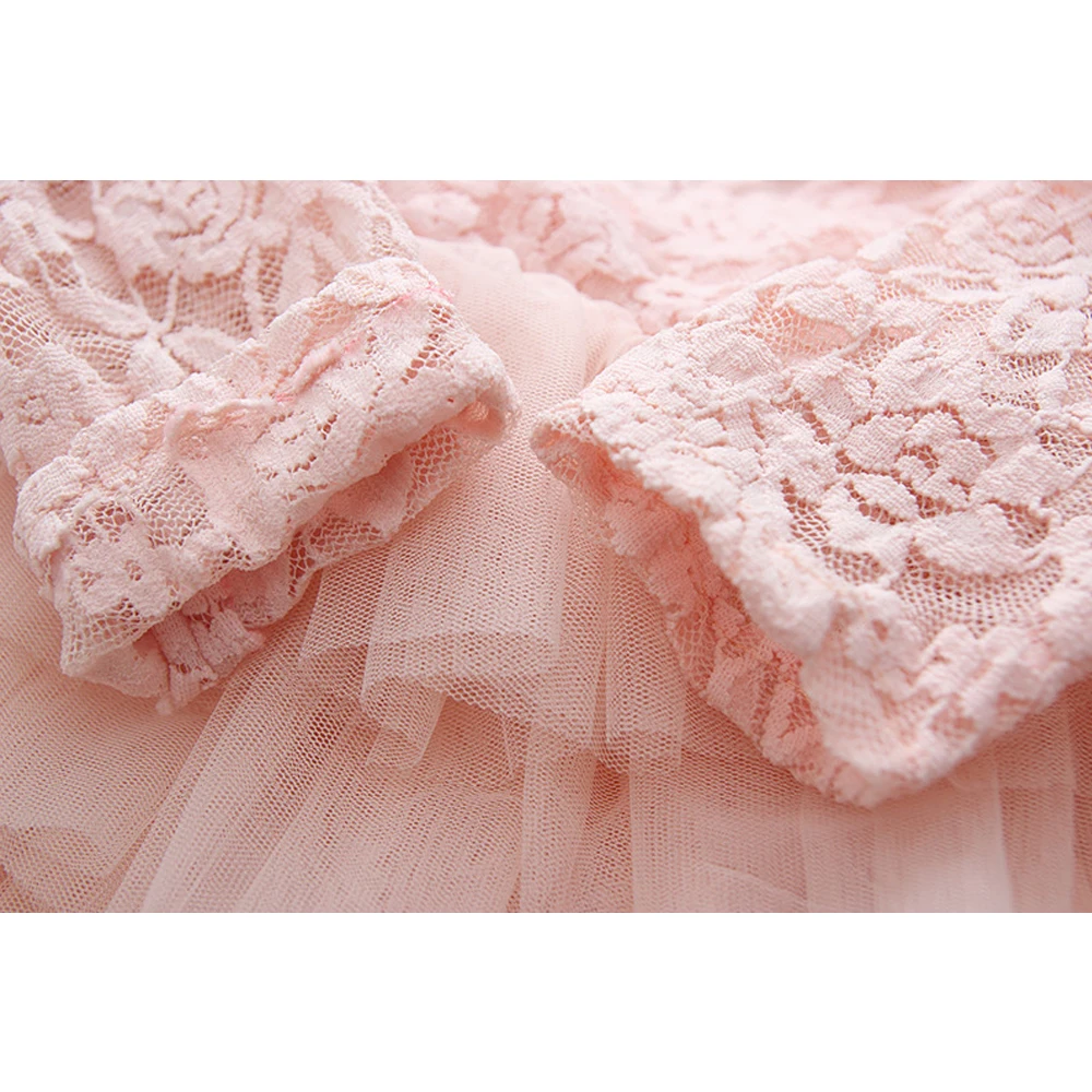 Babyinstar Baby Girls Princess Dress 2019 Full Sleeve Kids Lace Patchwork Mesh Party Toddler Big Bow Dresses for | Детская одежда и