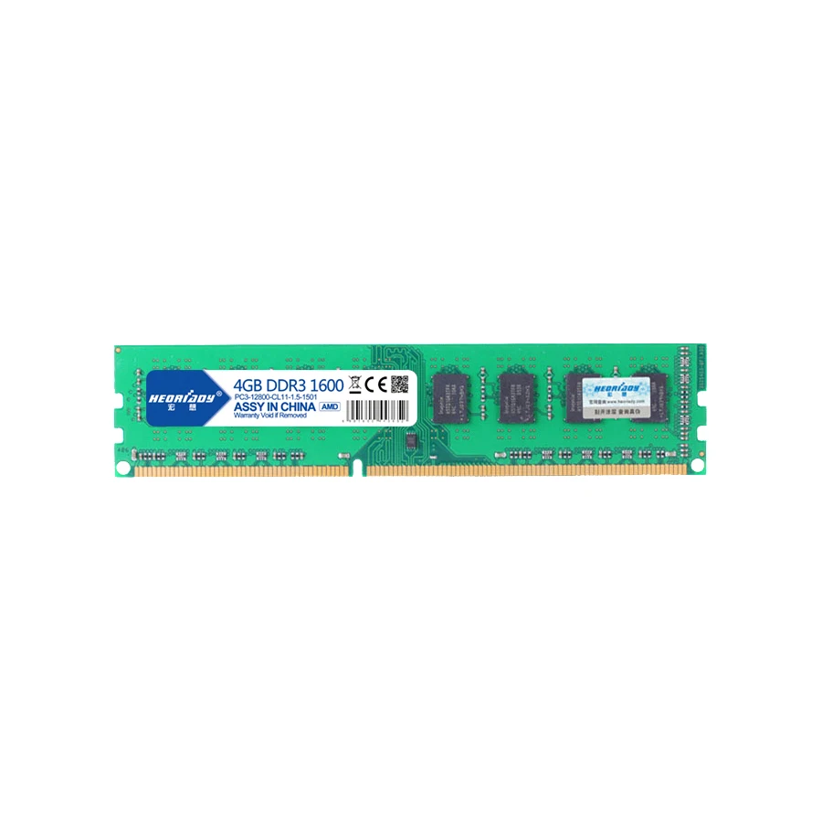 Heoriady DDR3 4 Гб 1600 МГц ПК Оперативная память для рабочего стола только гнездо AM3/AM3 +