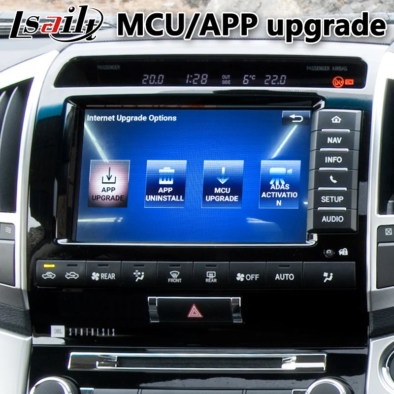 Автомобильный Android 6,0 видео интерфейс для Toyota Land Cruiser LC200 2012- год с gps навигацией