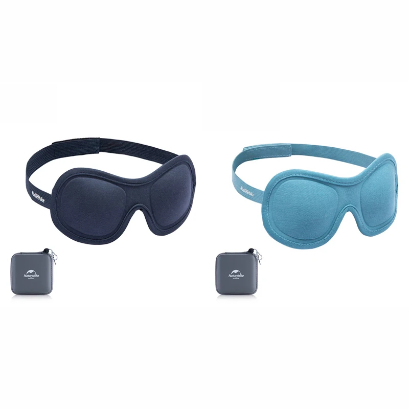 Navy and Blue 2-Pack Naturehike Открытый Кемпинг путешествия трехмерные глаза с завязанными глазами маска-козырек для глаз Удобный комплект для полета самолета путешествия - Цвет: Navy and Blue