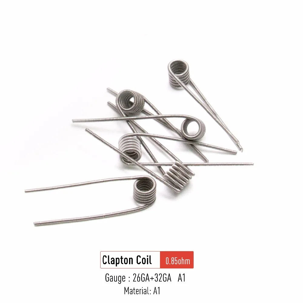 Volcanee 100/200 намоток Alien Clapton Flat Twisted Fused с сопротивлением Quad Тигр нагревательный