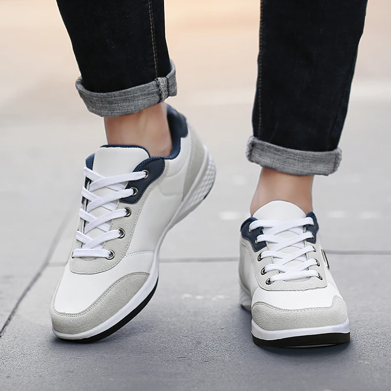 

NORTHMARCH Leather Men Shoes 2019 Fashion Sneakers Lace-Up Mens Casual Shoes Breathable Outdoor Walking Shoes Zapatillas Hombres