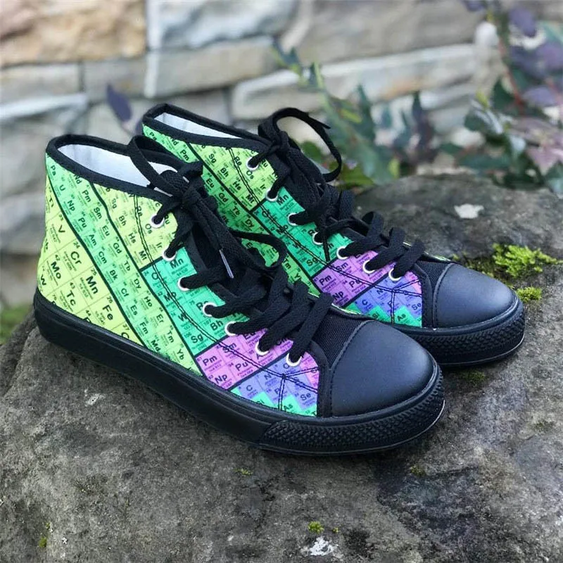 WHEREISART/Новинка 2018 года модная женская обувь Повседневные высокие кроссовки для