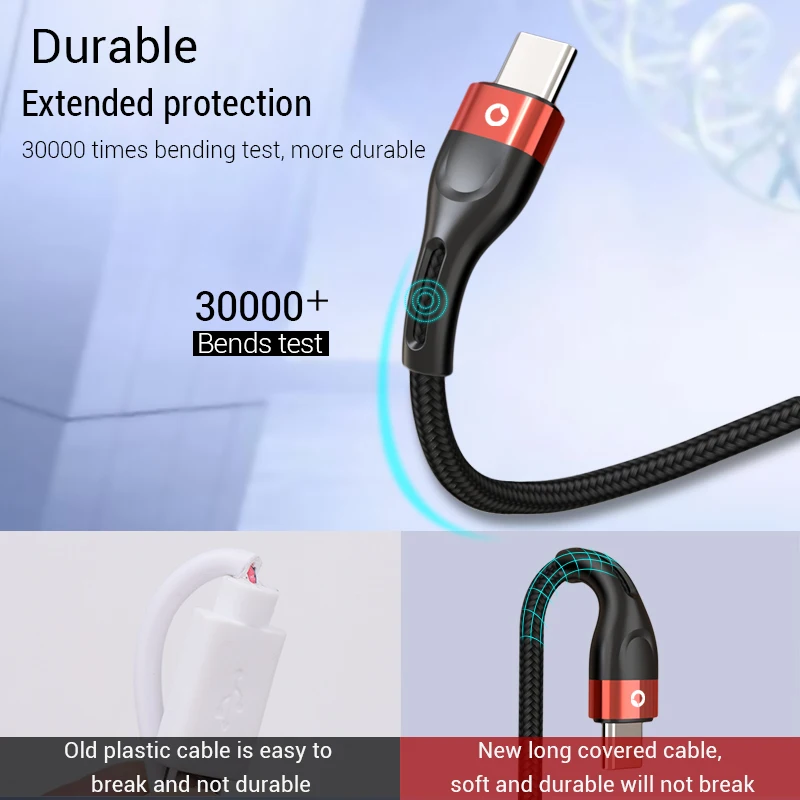 PZOZ USB type c кабель для samsung S10 S9 xiaomi mi 9 8 redmi note 7 k20 Зарядное устройство мобильного
