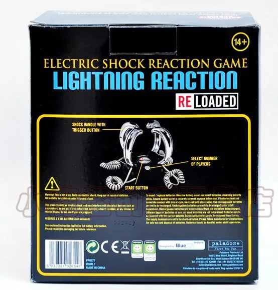 Бесплатная доставка Молниеносная реакции на 4 человека игра с электрическим