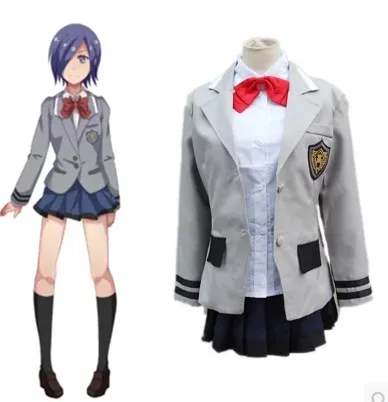 Аниме Токийский Гуль Kirishima Touka школьная форма платье косплей костюмы Бесплатная