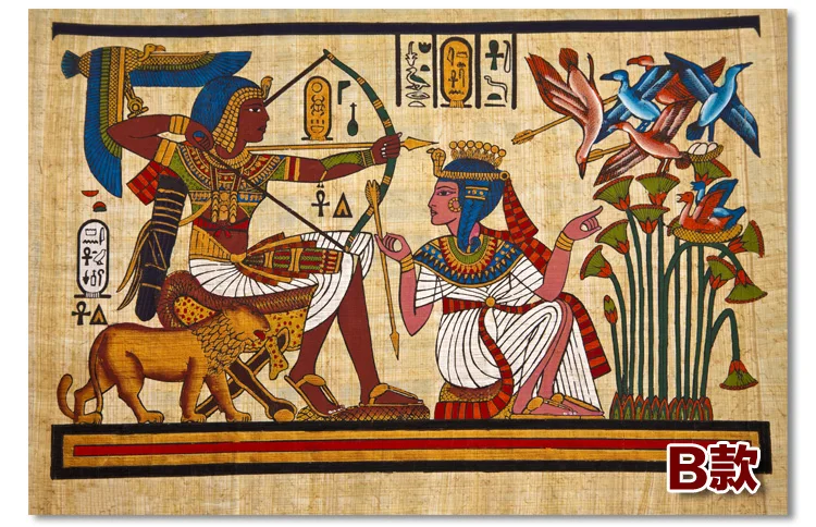 Европейские ретро обои в древнем египетском стиле с изображением рассеянной