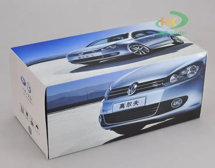 1:18 литая модель для гольфа 6 синяя автомобиля из сплава Коллекция игрушек подарки