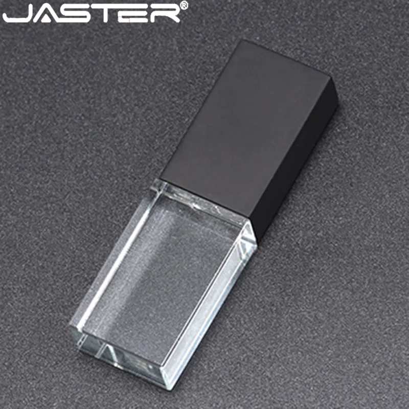 JASTER хрустальные usb 2 0 палочки с логотипом на заказ 4 ГБ 8 16 32 64 флэш-накопитель