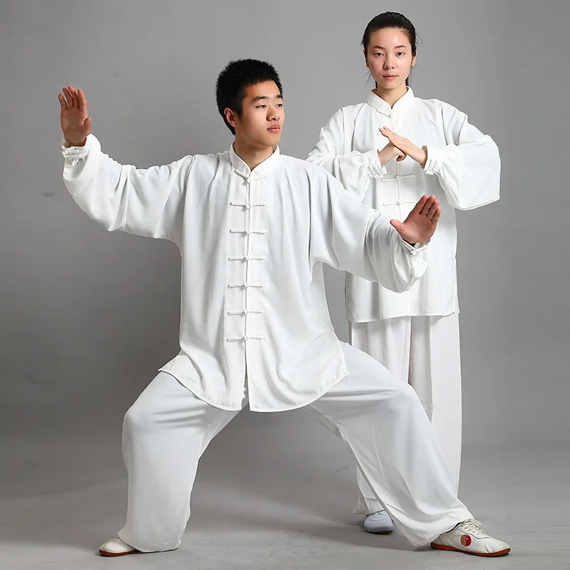 Увеличение хлопок шелк упражнения для женщин кунг фу одежда спортивный костюм из