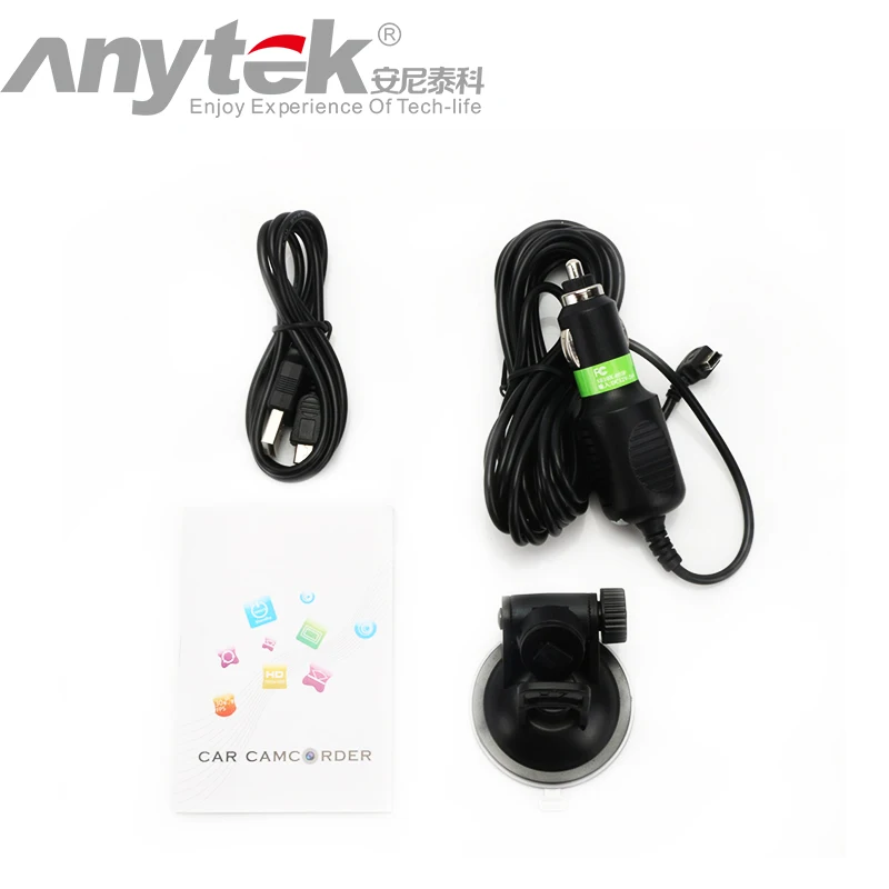 Anytek AT66A Видеорегистраторы для автомобилей full HD Новатэк 96650 автомобильный Камера