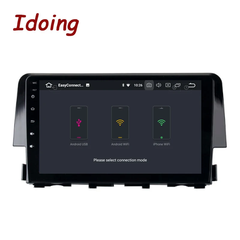 Idoing 1Din 9 &quotАвтомобильный мультимедийный плеер Android8.0/7.1для Honda Civic 2015 2016 4G + 32 г 8