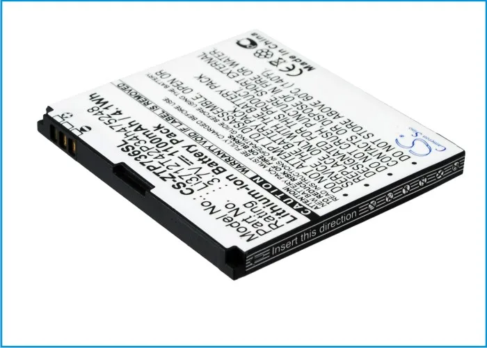Cameron Sino 1100mAh батарея Li3712T42P3h475248 для ZTE Atlas OZTA1211 Orange/T-Mobile P736V San Francisco 2 Vivacity | Мобильные