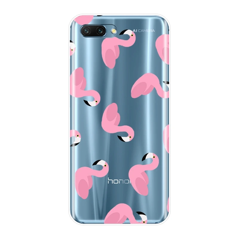 Мягкий чехол для телефона Huawei Honor 7 8 9 10 Lite летняя Силиконовая задняя крышка с