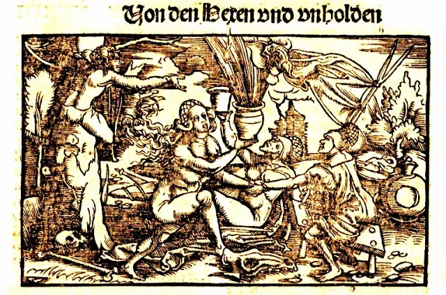 Sabbath Hans Baldung история волшебства декоративный плакат из крафт бумаги холст