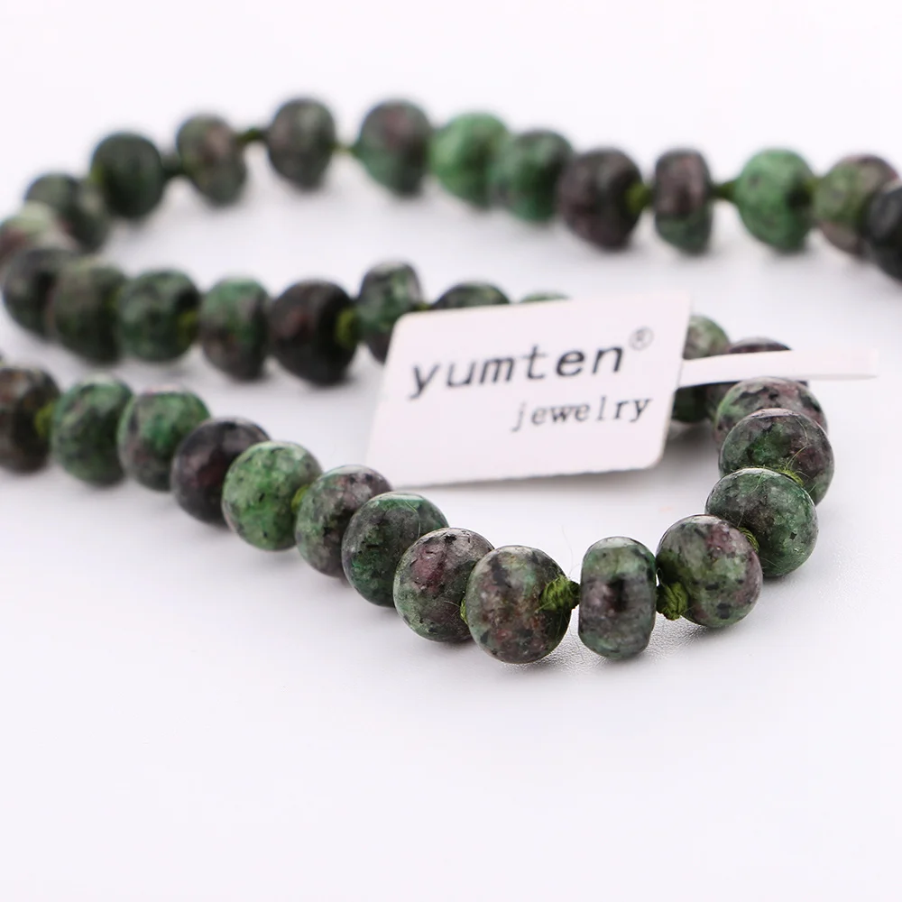 Ожерелье Yumten мощные круглые бусины натуральные кристаллы женские короткие