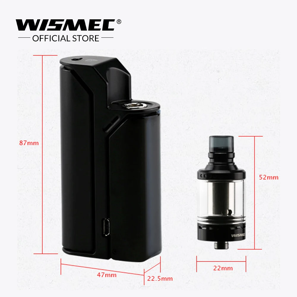 Оригинальный набор Wismec Reuleaux RX75 с баком атомайзера Amor Mini 2 мл Электронная сигарета