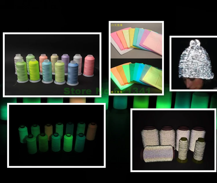 Glow In Dark Luminous Machine Sewing &amp Embroidery Thread Yarn 3000yard /Spool 13 Colors By Choice Free shipping | Дом и сад