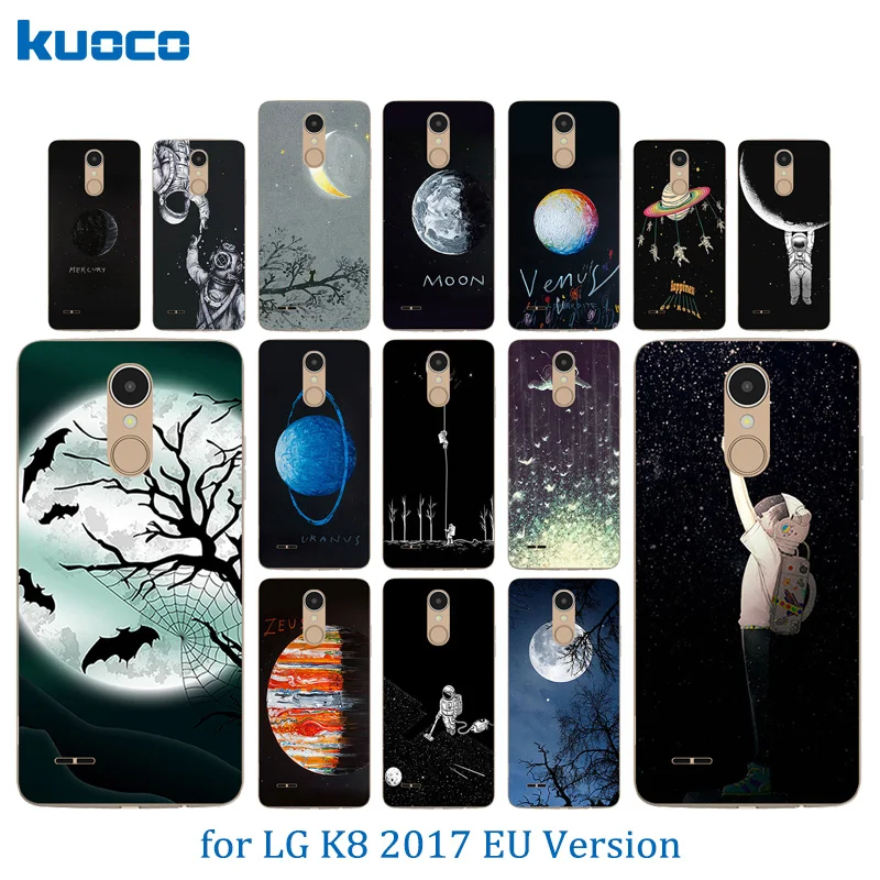 Роскошный гибкий чехол для телефона LG K8 2017 мягкая силиконовая резиновая задняя