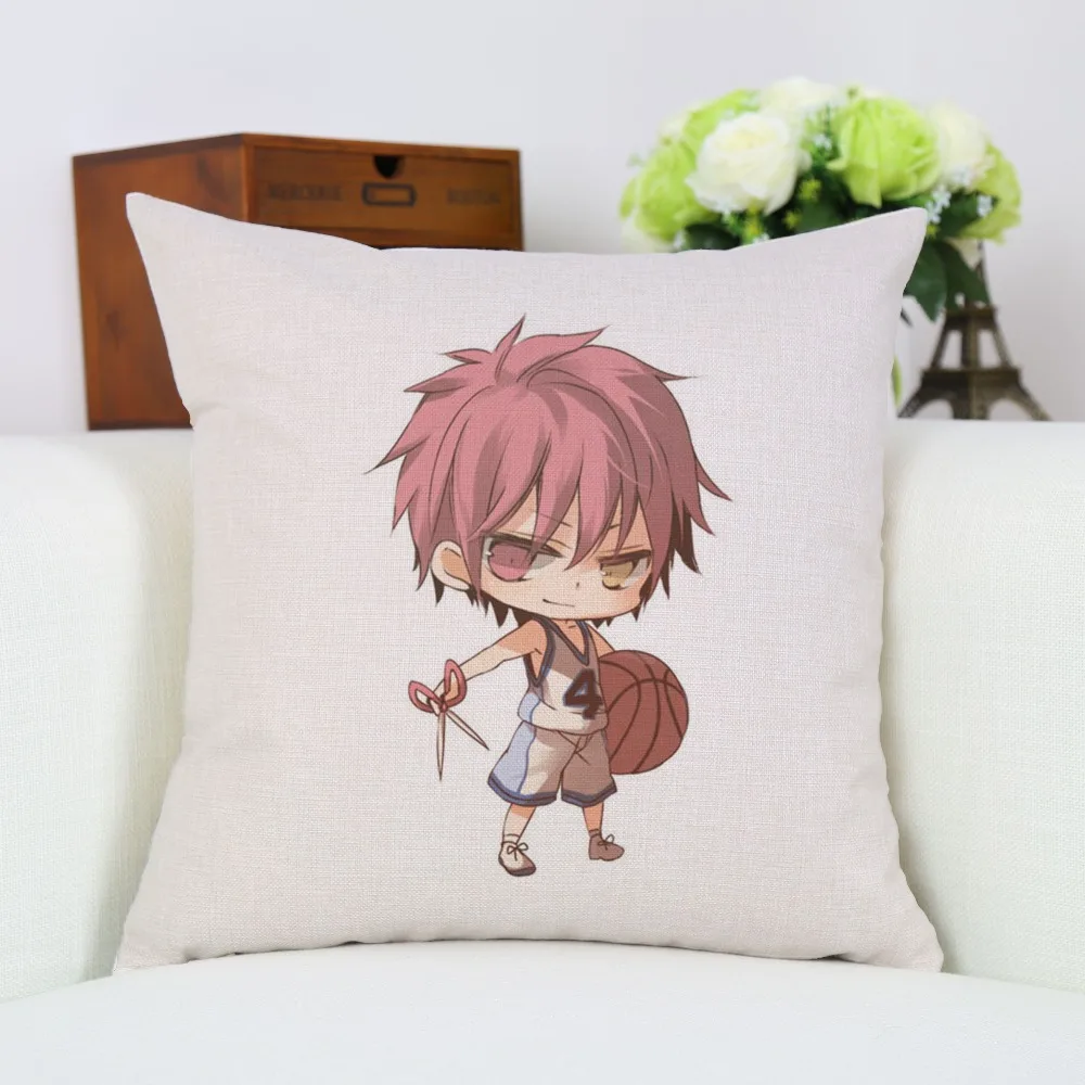Аниме Kuroko No Basketball Seirin no Basuke мультяшный персонаж напечатанный Чехол для подушки