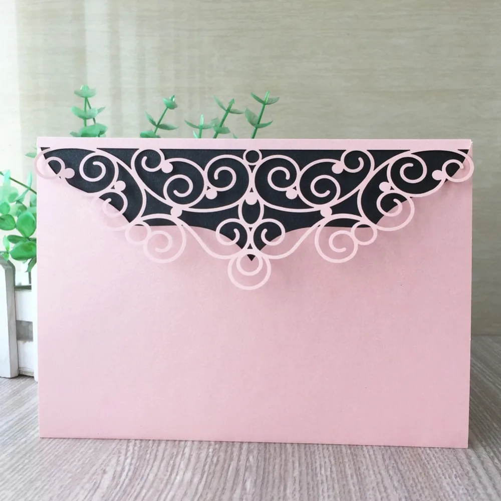 

50Pcs/Lot Elegant Royal Court Style Invitation Card For Wedding Engagement Mother Day Anniversary Graduation