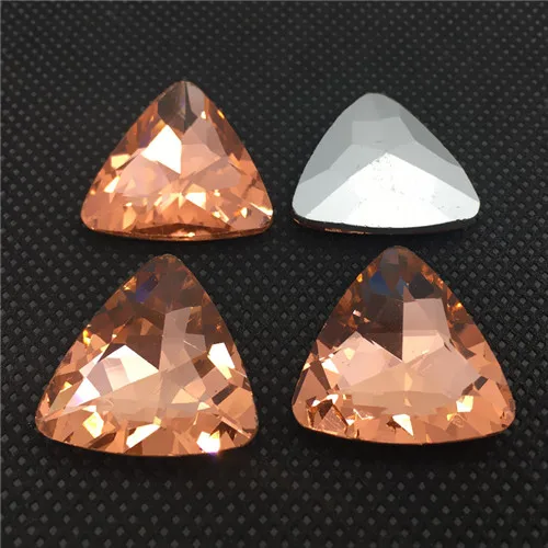 All Sizes Colors Pointback Triangle Glass Crystal Fancy Stone 8mm,10mm,12mm,18mm,23mm Bling Crystal AB,red, For Jewelry Making