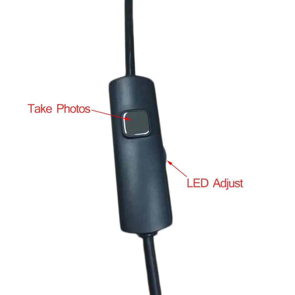 5 мм 1/1.5/2/3.5/5 м Фокусирующая камера объектив USB кабель Водонепроницаемый 6 LED Мини