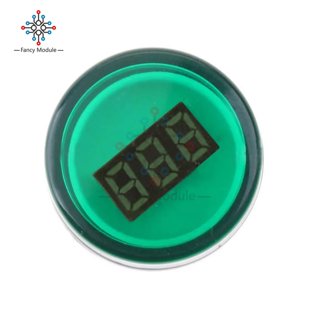 Diymore 22 мм AC60-500V светодиодный вольтметр измеритель напряжения индикатор пилотный светильник DIY красный зеленый оранжевый