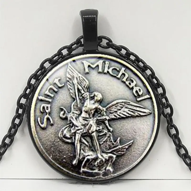 Новое мужское ожерелье Архангела Михаила Защити меня Святой Щит Русский ортодоксальный подвеска.