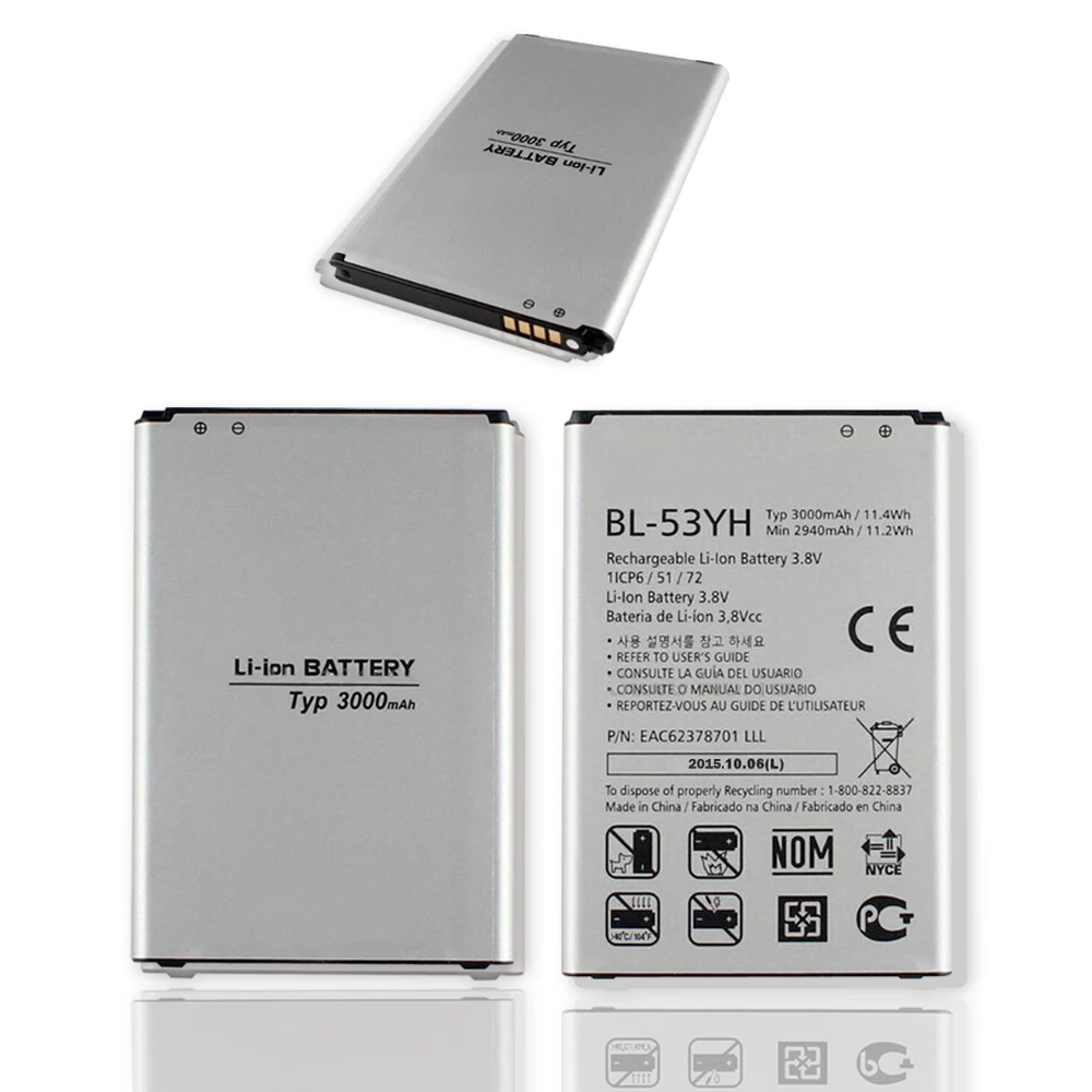 Высококачественный оригинальный сменный аккумулятор для LG G3 F400 F460 D858 D830 VS985 BL 53YH