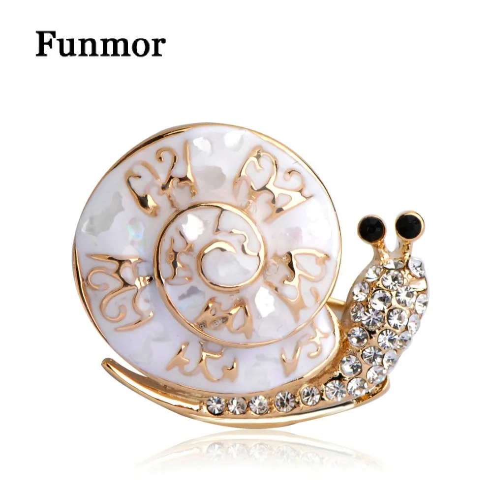 

Enamel Abalone Shell Snails Elegant Exquisite Brooch Corsage Animal Brooches Women Men Suit Accessories Cachecol Hijab Pins Up