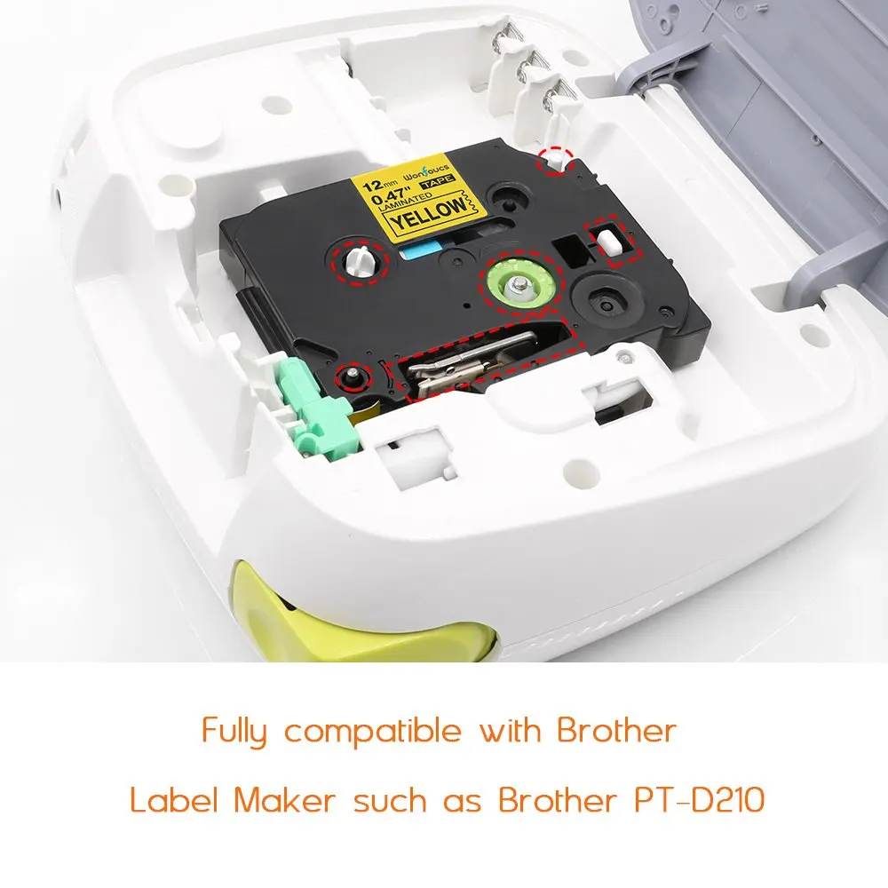 Совместимость с цветной лентой Brother P Touch 12 мм 0 47 дюйма ламинированные ленты TZe Tze 231